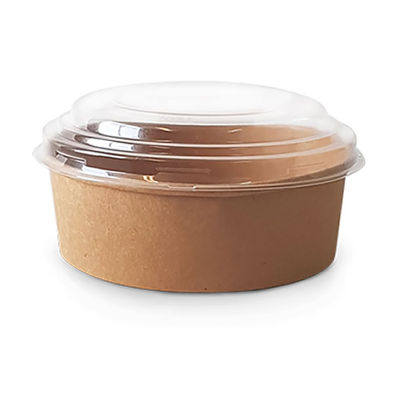 BOWL KRAFT 750ML CON TAPA 10U