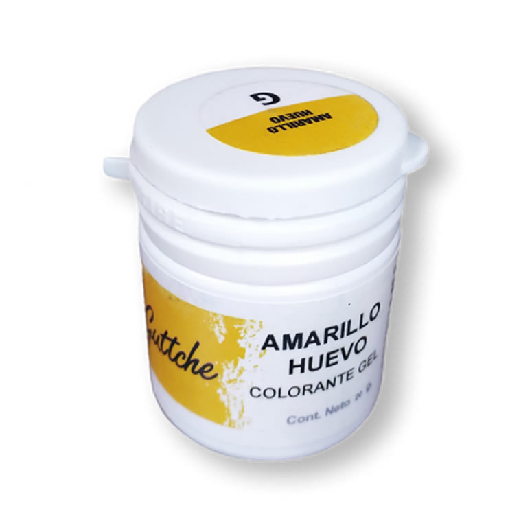 COLORANTE GEL AMARILLO HUEVO GUTTCHE 20G