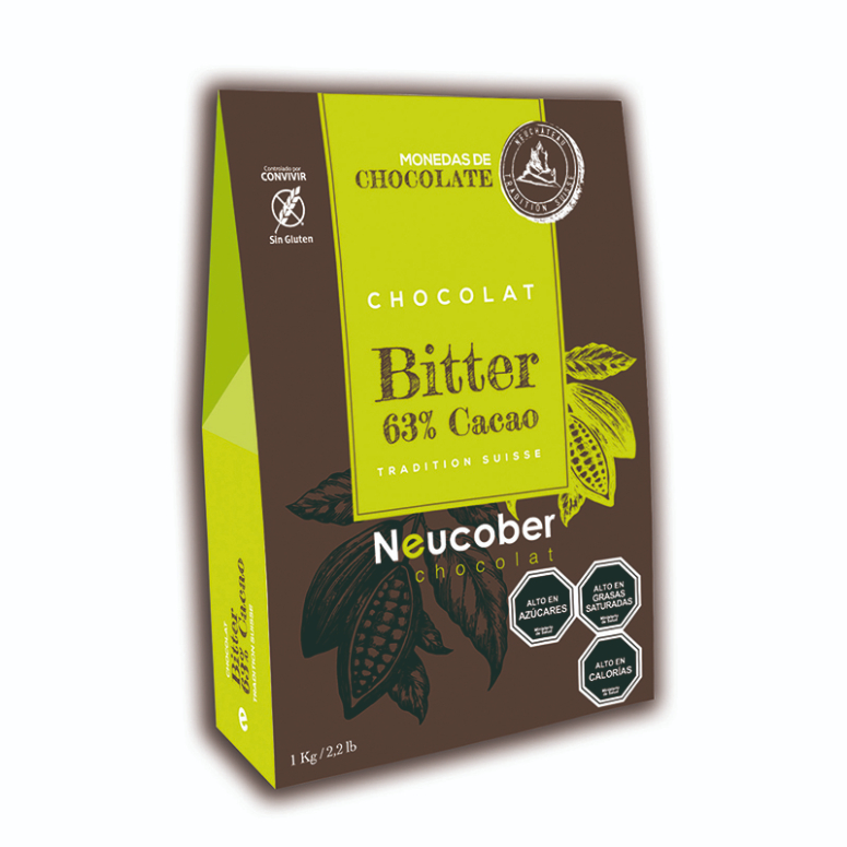 COBERTURA BITTER 63% CON AZUCAR NEUCOBER 812K