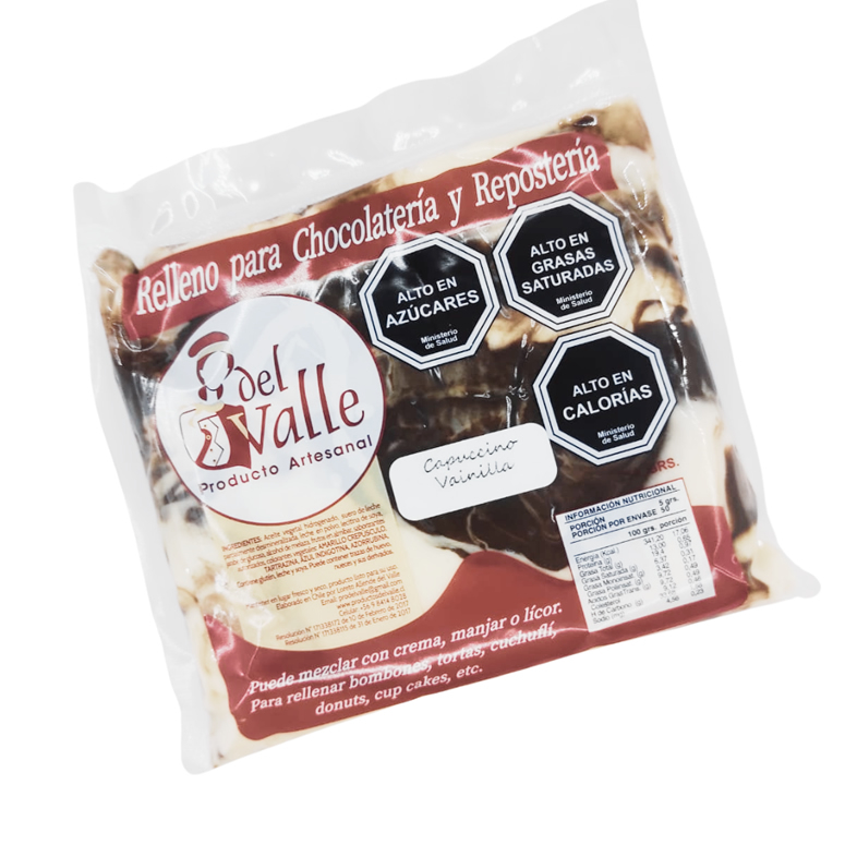 RELLENO CAPUCCINO VAINILLA PRODUCTOS DEL VALLE 250G