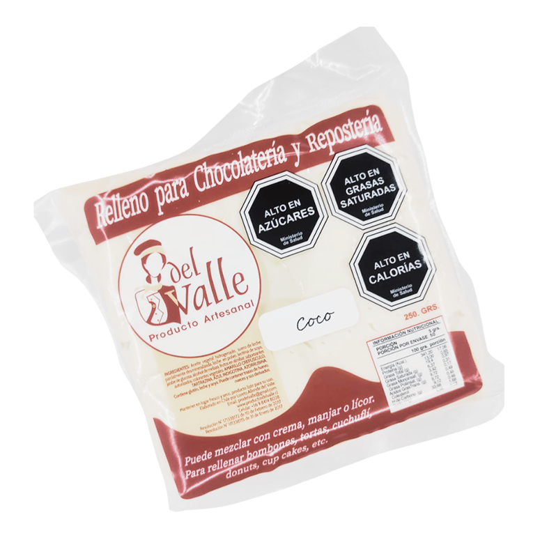 RELLENO COCO PRODUCTOS DEL VALLE 250G