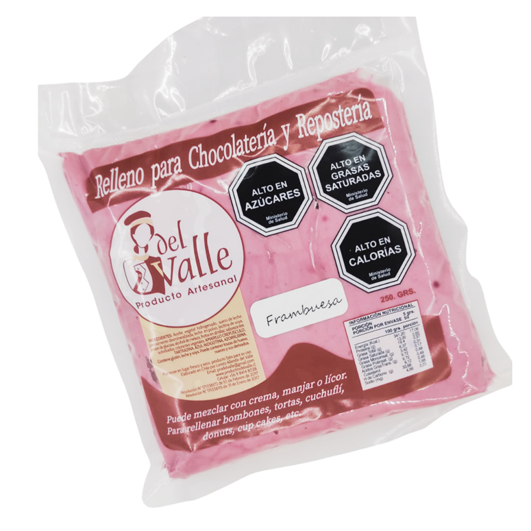 RELLENO FRAMBUESA PRODUCTOS DEL VALLE 250G