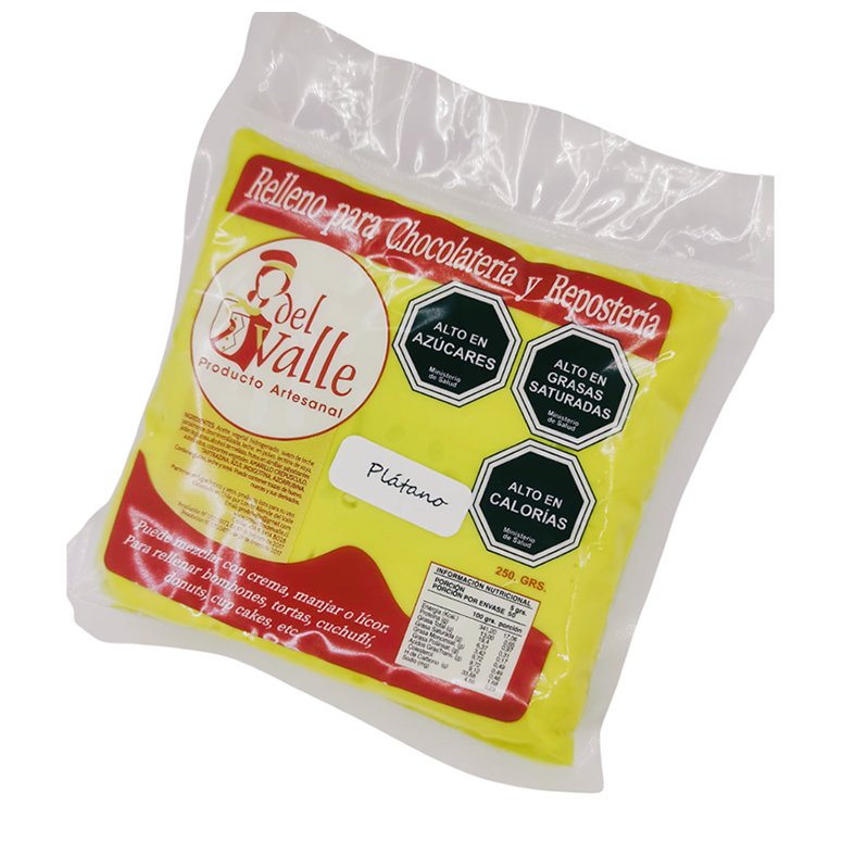 RELLENO PLATANO PRODUCTOS DEL VALLE 250G