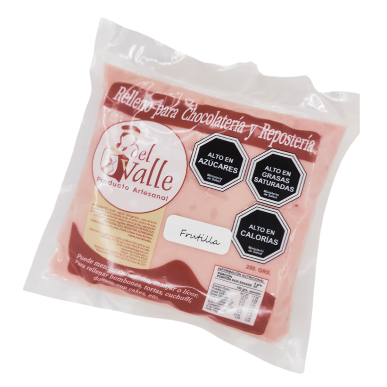 RELLENO FRUTILLA PRODUCTOS DEL VALLE 250G