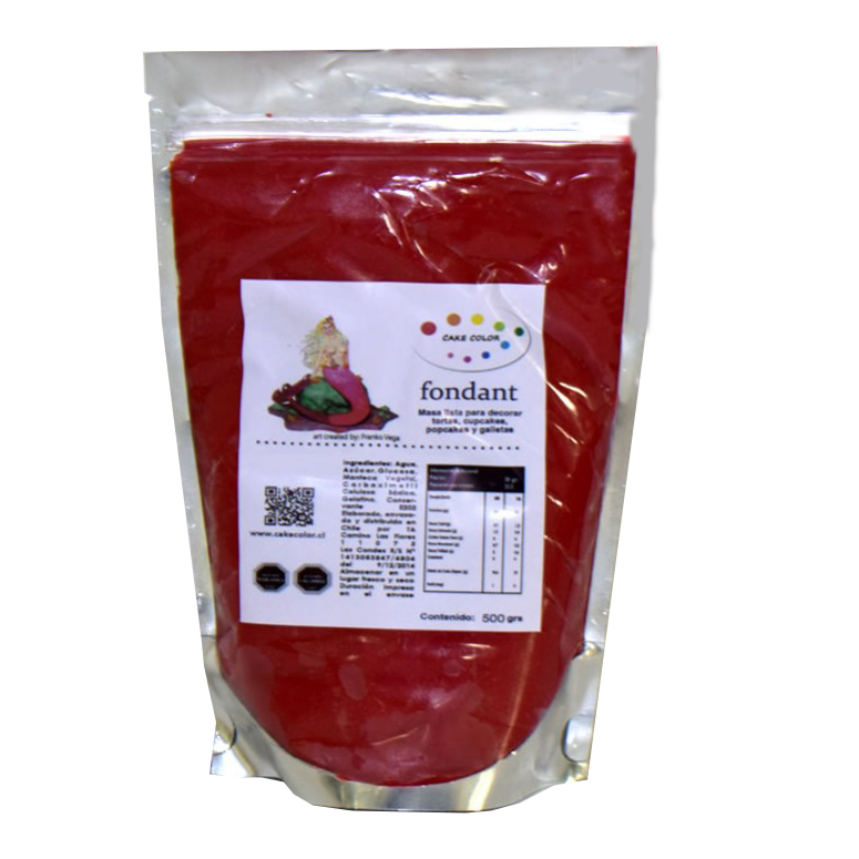 FONDANT CAKE COLOR ROJO 100G